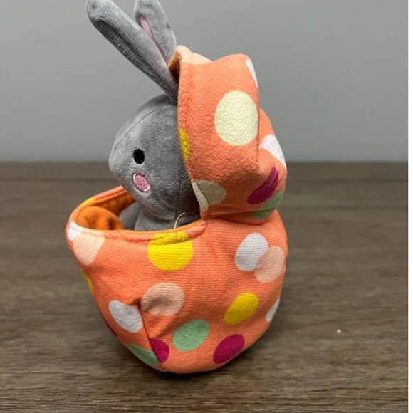 Easter Bunny Plush Egg w/‎ Bunny Surprise 8" - Picture 2 of 4